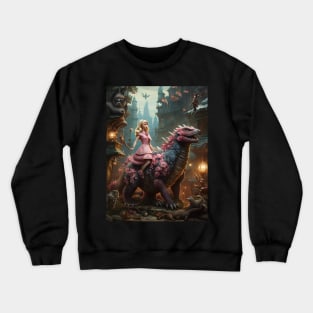 Barbie and Godzilla Crewneck Sweatshirt